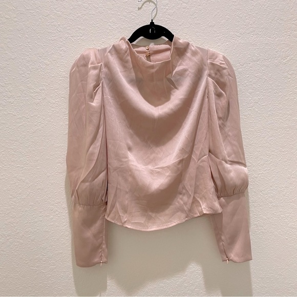NWT ASTR the label Valencia top in blush size XS formal office elegant - Picture 5 of 11